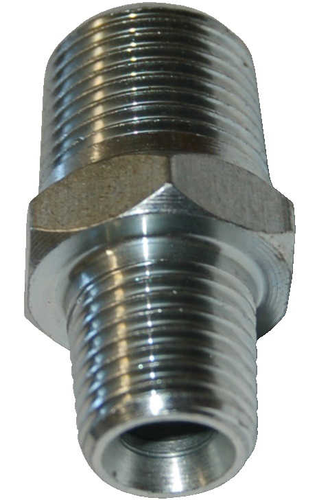 Raccord Pneumatique Mamelon Mâle 1/4" NPT Mâle 3/8" NPT