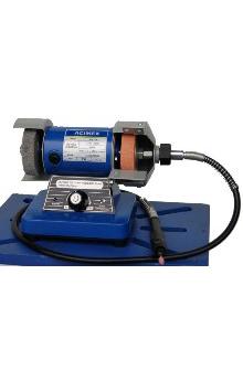 Mini Touret à Meuler 200W Meule / Brosse à Polir 75 mm